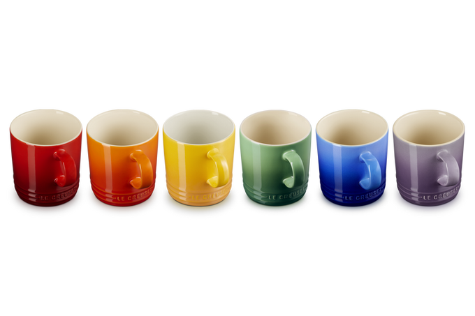 Le Creuset Rainbow Set of 6 London Mugs - Image 3