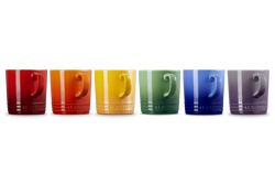 Le Creuset Rainbow Set of 6 London Mugs