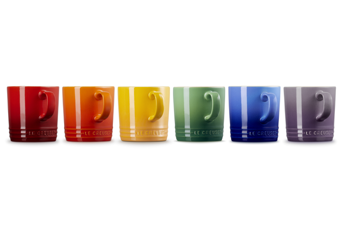 Le Creuset Rainbow Set of 6 London Mugs - Image 4