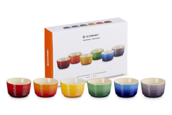 Le Creuset Rainbow Set of 6 Ramekins