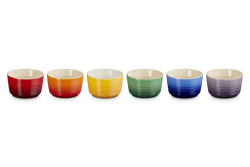 Le Creuset Rainbow Set of 6 Ramekins