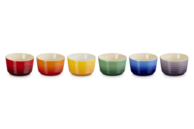 Le Creuset Rainbow Set of 6 Ramekins - Image 2