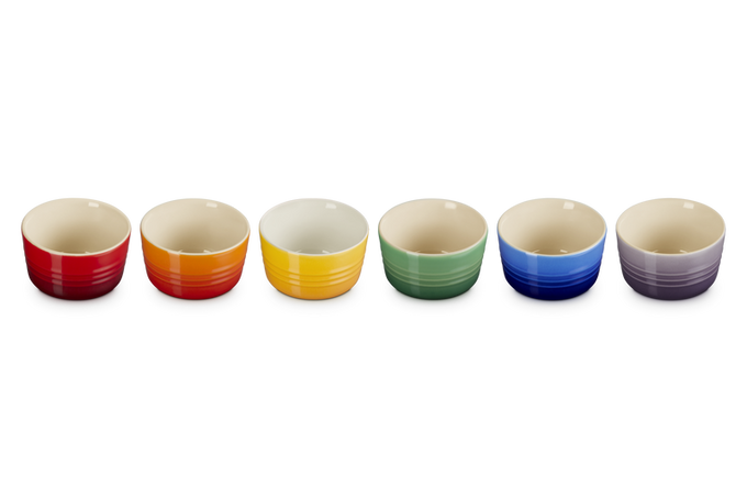 Le Creuset Rainbow Set of 6 Ramekins - Image 3
