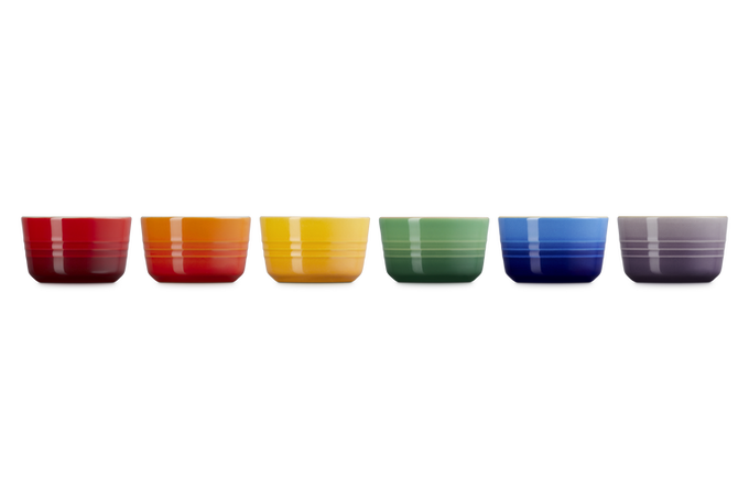 Le Creuset Rainbow Set of 6 Ramekins - Image 4