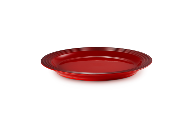 Le Creuset 12 Piece Dinner Set Cerise - vibrant red stoneware dinnerware, durable and stylish, available at Keans Claremorris