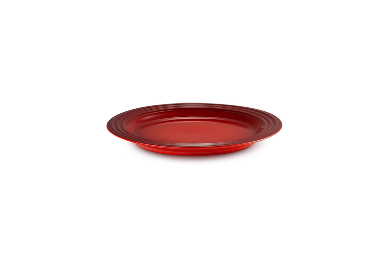 Le Creuset 12 Piece Dinner Set Cerise - vibrant red stoneware dinnerware, durable and stylish, available at Keans Claremorris