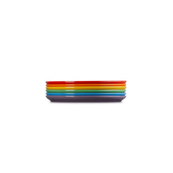 Le Creuset Rainbow Set of 6 Coupe Side Plates