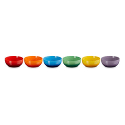 Le Creuset Rainbow Set of 6 Coupe Cereal Bowls