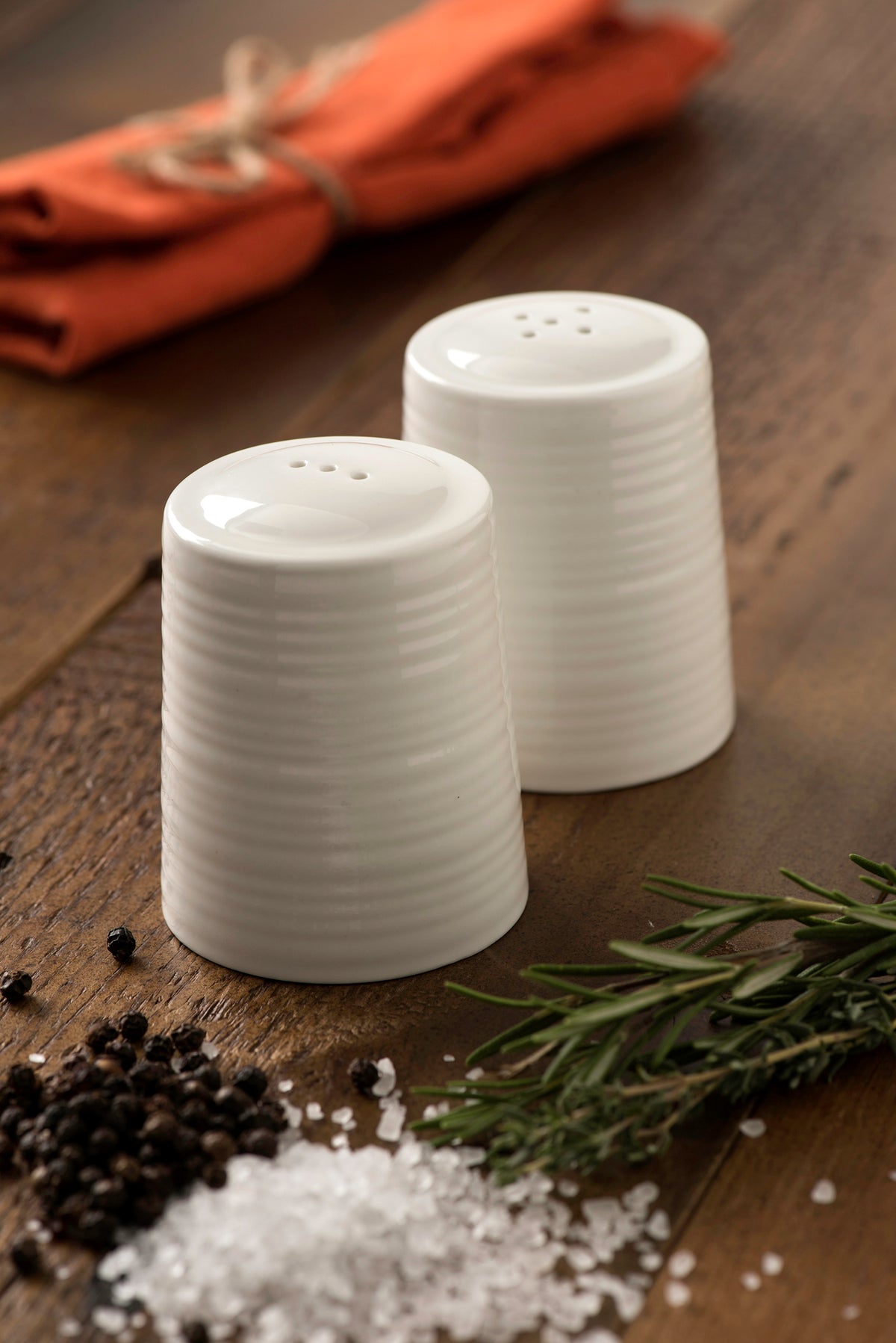 Belleek Ripple Salt & Pepper Shaker Set, elegant ceramic design, perfect for dining, available at Keans Claremorris.