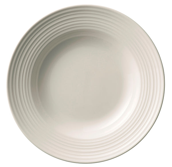Belleek Living Ripple Pasta Bowls 4-piece set, fine china, microwave safe, modern ripple design, available at Kean’s