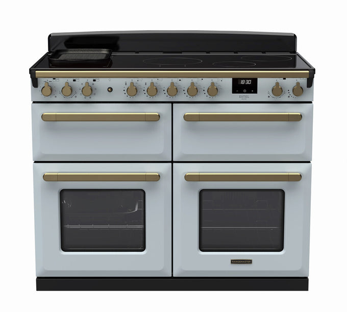 Rangemaster Induction Estel Deluxe 110cm Slow Cook Oven Antique Brass Trim - Image 5