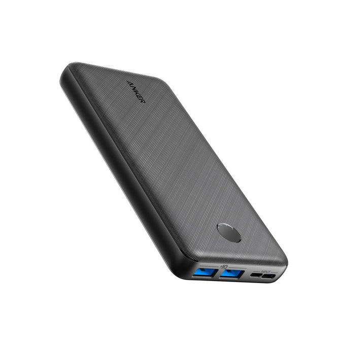Anker PowerCore 20K II 12W Black portable power bank, high-capacity charger, available at Keans Claremorris.