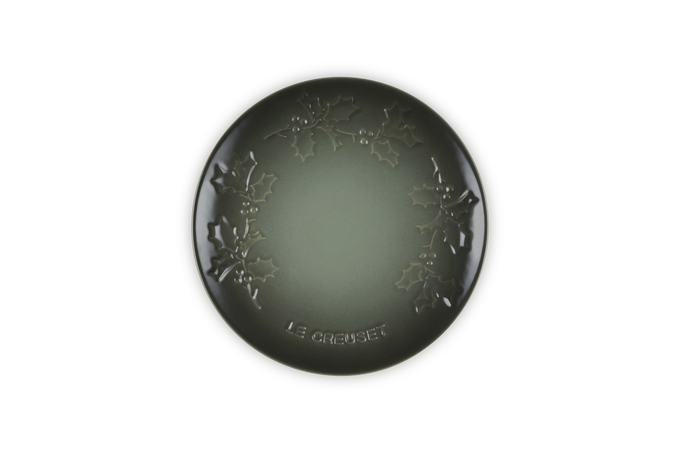 Le Creuset Stoneware Holly Plate 19cm Thyme - Image 1