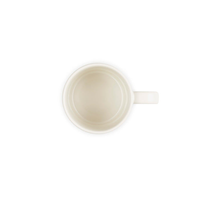 Le Creuset Capp Mug 200ml Meringue color, durable stoneware, perfect for cappuccino – available at Keans Claremorris.