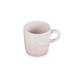 Le Creuset Capp Mug 200ml in Shell Pink, durable stoneware coffee cup - Keans Claremorris