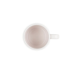 Le Creuset Capp Mug 200ml in Shell Pink, durable stoneware coffee cup - Keans Claremorris