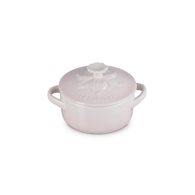 Le Creuset Daffodil Petite Mini Casserole 250ml Shell Pink enamel cookware - Keans Claremorris