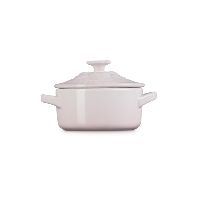 Le Creuset Daffodil Petite Mini Casserole 250ml Shell Pink - La Jardin, available at Keans Claremorris