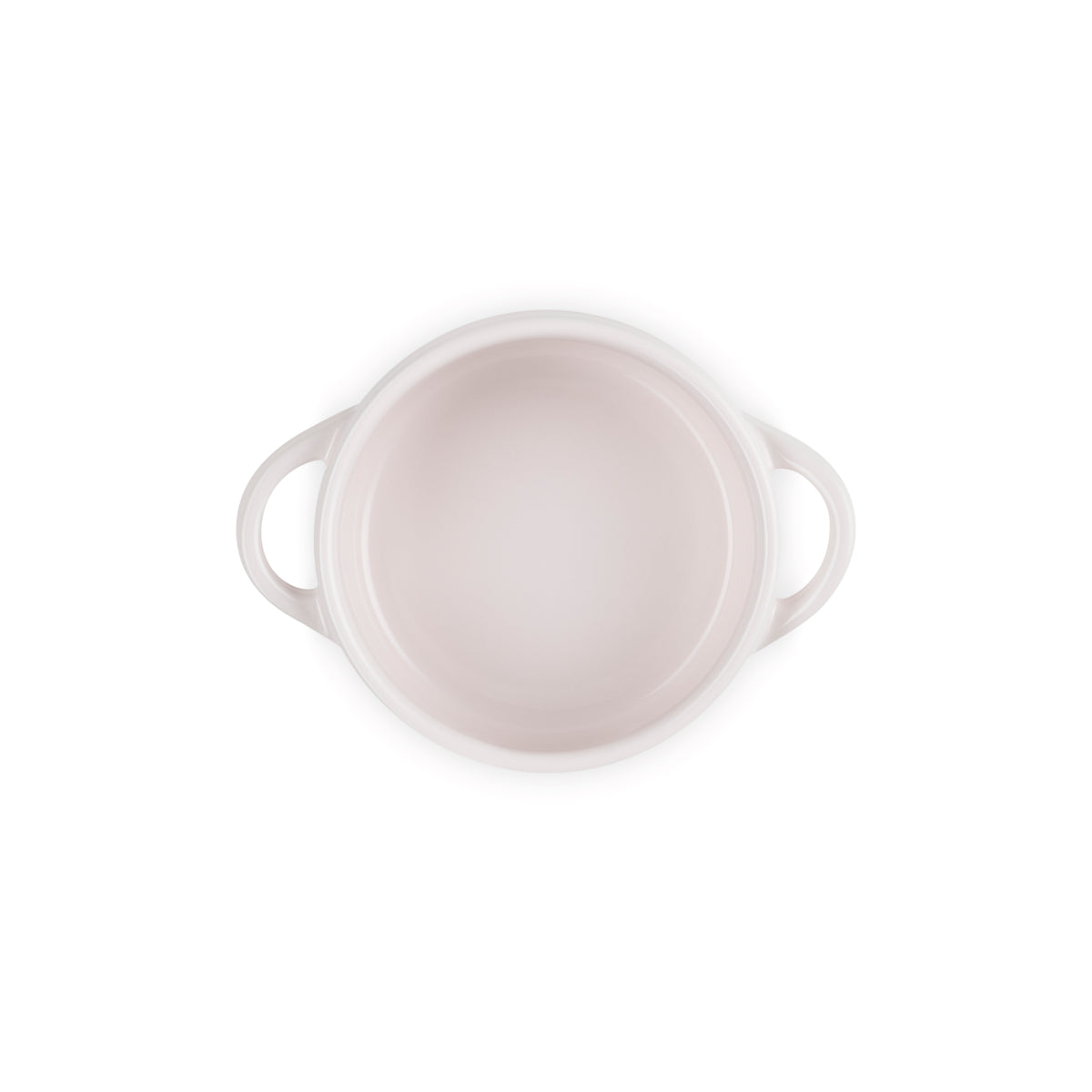 Le Creuset Daffodil Petite Mini Casserole 250ml Shell Pink enamel cookware - Keans Claremorris