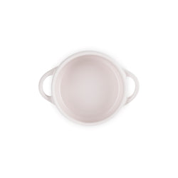 Le Creuset Daffodil Petite Mini Casserole 250ml Shell Pink enamel cookware - Keans Claremorris