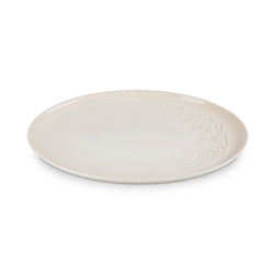 Le Creuset Oval Platter in Meringue color, durable stoneware, elegant design – available at Keans Claremorris.