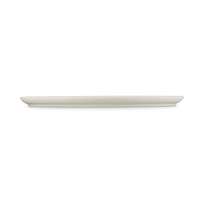 Le Creuset Oval Platter in Meringue color, durable stoneware, elegant design - available at Keans Claremorris
