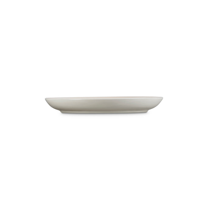 Le Creuset Sphere Plate 22cm Meringue color, durable stoneware, elegant design - Keans Claremorris