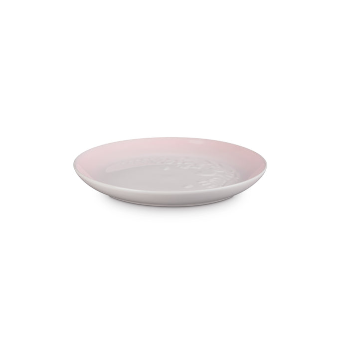 Le Creuset Sphere Plate 22cm in Shell Pink, durable stoneware dinnerware - Keans Claremorris
