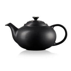 Le Creuset Stoneware Classic Teapot 1.3L Black – Durable, stylish teapot available at Keans Claremorris