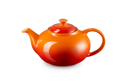 Le Creuset 1.3L Volcanic stoneware teapot with drip-resistant spout, cool handle, scratch-resistant glaze – Keans Claremorris