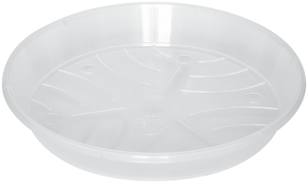 Green Basic Orchid Saucer 10cm by Keans Claremorris, recycled plastic, UV protected, prevents root rot, eco-friendly design.