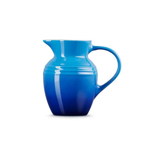 Le Creuset Stoneware Breakfast Jug 600ml in Azure blue – durable, stylish kitchenware | Keans Claremorris