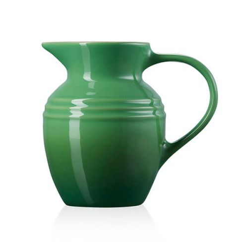 Le Creuset Stoneware Breakfast Jug 600ml Bamboo finish, durable and stylish – available at Keans Claremorris