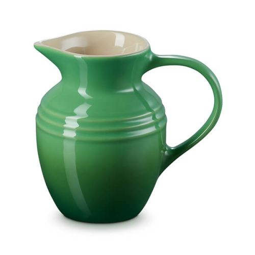 Le Creuset Stoneware Breakfast Jug 600ml Bamboo with ergonomic handle, scratch-resistant glaze, dishwasher safe – Keans