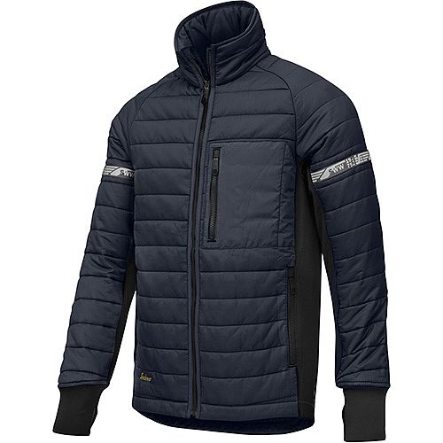Snickers AllroundWork 37.5 Insulator Jacket Navy-Black with 37.5® insulation, stretch panels, Cordura elbows – Keans