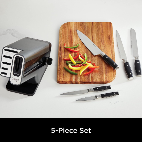 Ninja Foodi K32005UK 5-piece StaySharp Knife Block with Integrated Sharpener – Keans Claremorris