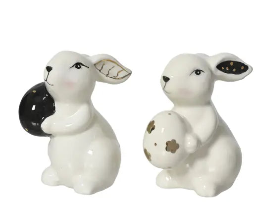 Dolomite Bunny Figurines 9cm – 2 Styles - Image 1