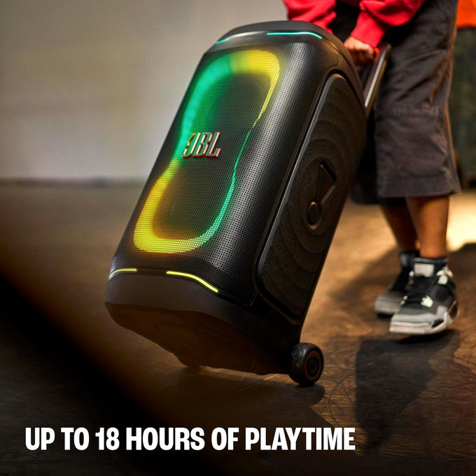 JBL Portable Party Speaker Replaceable Battery with Wheels UK| JBLPB330BLKUK - Image 3