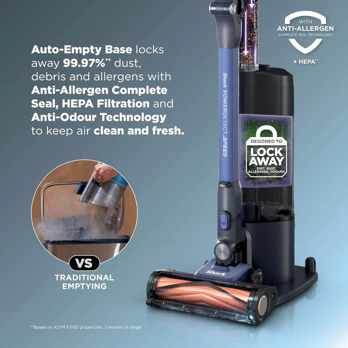 Shark PowerDetect Speed Clean & Empty Pet Vacuum Ultramarine| IA3241UKT - Image 3