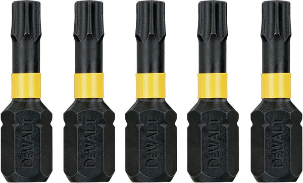 DeWalt Impact Torsion Bits TX25 x 25mm (Pack 5)