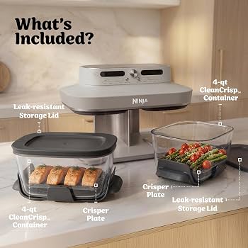 Ninja CRISPi DualZone 8-Function Glass Air fryer - Bone - Image 3