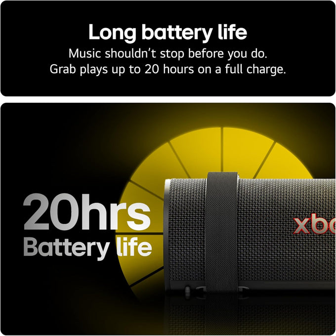 LG Xboom Grab by will.i.am Wireless Speaker - Black | GRAB.AEUSLBK - Image 7