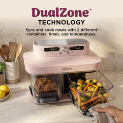 Ninja CRISPi DualZone 8-Function Glass Air fryer - Rose Quartz