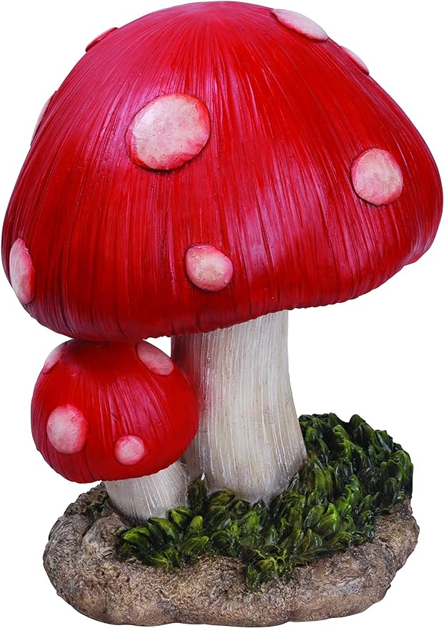 PF Toadstool Large B decorative mushroom sculpture, detailed design, available at Keans Claremorris.