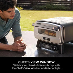 Ninja MO201UK Artisan Electric Outdoor Pizza Oven & Air Fryer in Stainless Steel - Keans Claremorris