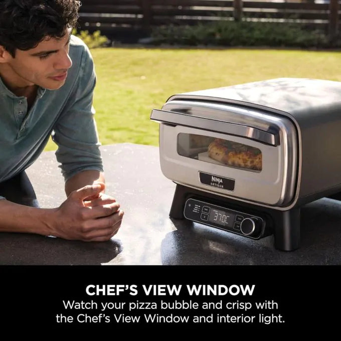 Ninja MO201UK Artisan Electric Outdoor Pizza Oven & Air Fryer in Stainless Steel - Keans Claremorris