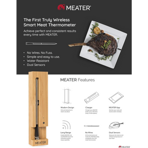 Meater Plus 118RT3MTMP01, Bluetooth Meat Thermometer