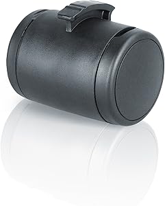 Flexi Multibox 7x5cm black, treat and poop bag holder, attaches to flexi leash, dual lids for quick access – Keans