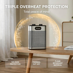 Dimplex 2kW Upright Fan Heater with Variable Stat & Cool Blow| DXUC2BS