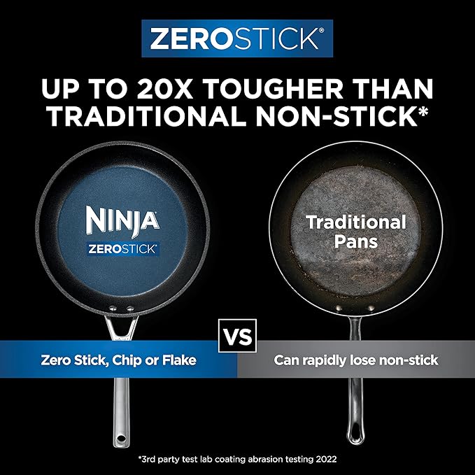 Ninja ZEROSTICK 3-Piece Nonstick Pan Set for Easy Cooking - Available at Keans Claremorris